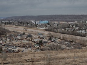 A view of Fort McMurray, Alta., on April 24, 2024.