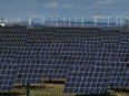 Solar panels are seen near the small town of Milagro, Navarra Province, northern Spain, Feb. 24, 2023.