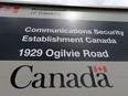 A sign for the Communications Security Establishment (CSE) is seen outside its headquarters in the east end of Ottawa on July 23, 2015.