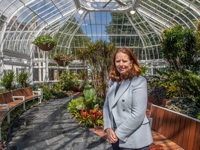 Mayor of Westmount Christina Smith at the conservatory in Westmount on Tuesday July 19, 2022. Dave Sidaway / Montreal Gazette