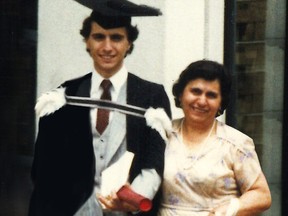 Ralph Mastromonaco on graduation day from McGill law school in June 1981. His mother, Maria, an Italian immigrant to Canada, was instrumental in pushing for his education. He later passed the bar exams, articled for six months and was called to the Barreau du Québec in November 1982.