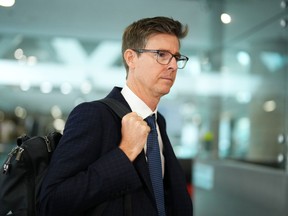 Galen Weston arrives for a meeting in Ottawa on Monday, September 18, 2023.