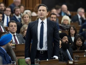 Pierre Poilievre during question period, Tuesday, April 30, 2024 in Ottawa.