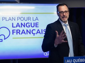 Quebec Minister of the French Language, Jean-Francois Roberge.