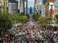 Revelers fill Market St. while marching in San Francisco's Pride Parade on Sunday, June 25, 2023.