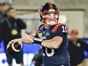 Alouettes quarterback Davis Alexander provided a spark when he entered last week's game against the Roughriders and propelled his team to a comeback victory.