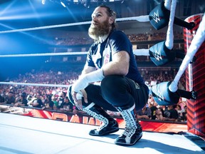 Sami Zayn, shown in a handout photo, loves to push himself creatively. Usually it's in the wrestling ring, but this Thursday the product of Laval, Que., will step on stage as a standup comedian, sharpening his comic chops. Zayn said that he sees a lot of similarities between comedy and professional wrestling.