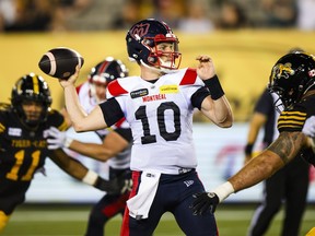 QB Davis Alexander overcomes early mistakes to lead Alouettes over Ticats QB Davis Alexander overcomes early mistakes to lead Alouettes over Ticats