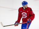 Defenceman Logan Mailloux was one of seven players the Canadiens sent down to the AHL's Laval Rocket on Monday.