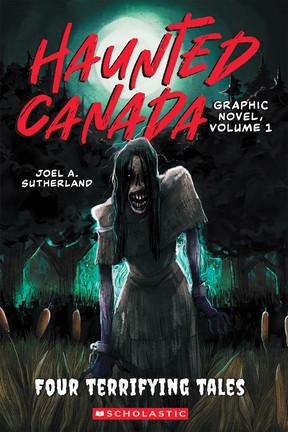 A book cover illustration shows a zombie-like figure in the moonlight.