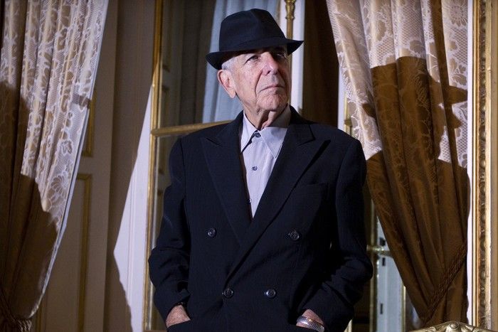  leonard cohen visits paris in 2012. he was a superstar in france, notes cohen expert christophe lebold.