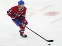 Defenceman Mike Matheson, who only logged 7:35 of ice time Thursday against the Kings before going to the locker-room with his injury, did not take part in practice Friday morning in Brossard, taking a therapy day instead.