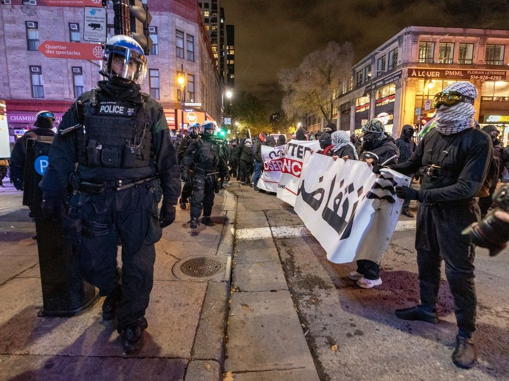 Montreal Police Walk Back Claim That Protesters Set Cars on Fire During Violent Rally