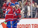 Canadiens get their first OT win of season, beating Blue Jackets 4-3 3 Canadiens' Jayden Struble gets a pat on the head from David Savard after scoring a goal during second period Tuesday night against Utah at the Bell Centre.