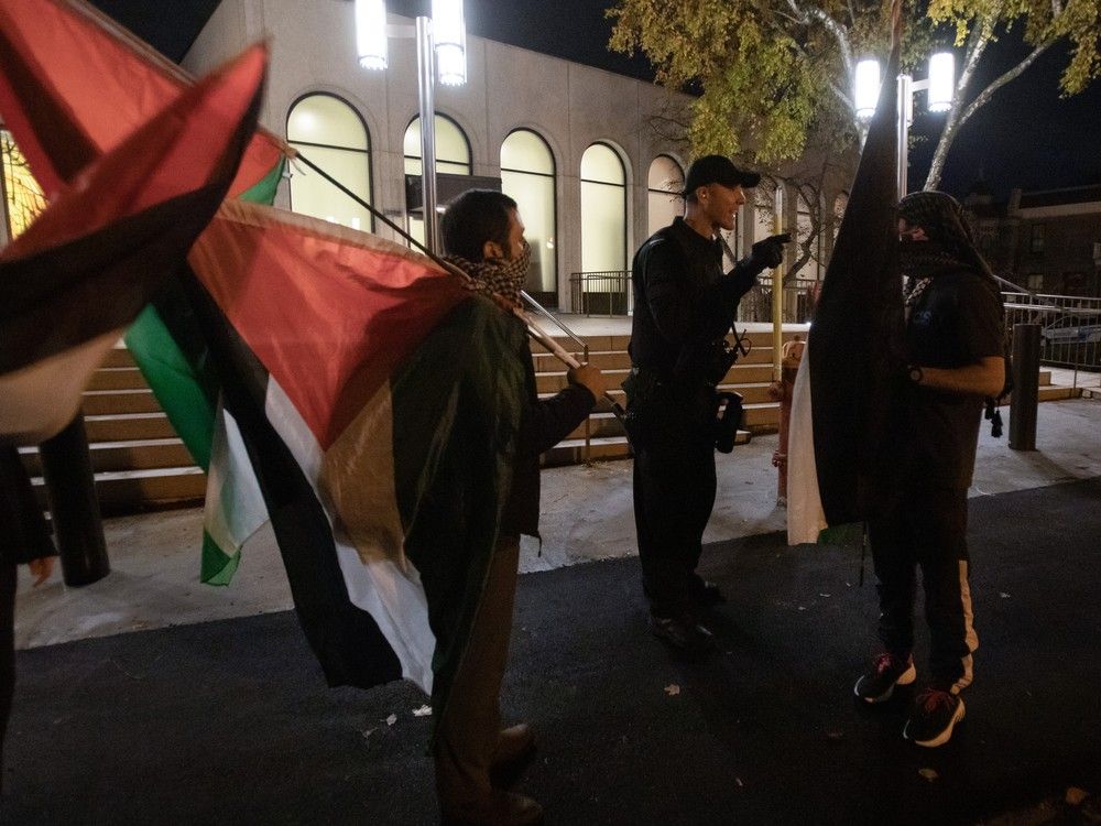 palestinian protesters