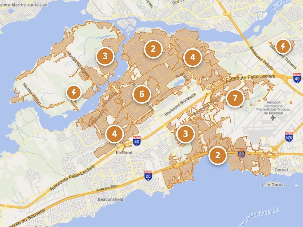 Power outages affect tens of thousands in West Island