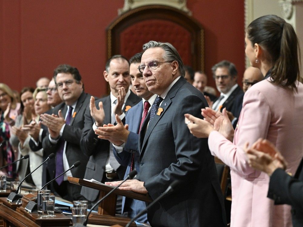 Quebec Premier François Legault lays out battles in inaugural