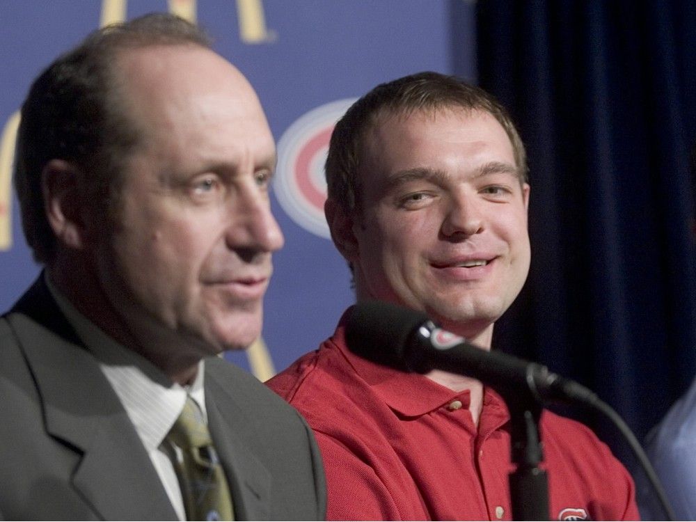 Andrei Markov, right, with Canadiens general manager Bob Gainey at a news conference announcing the blue-linerās new contract at the Bell Centre on May 28, 2007. Andrei Markov, right, with Canadiens general manager Bob Gainey at a news conference announcing the blue-linerās new contract at the Bell Centre on May 28, 2007.