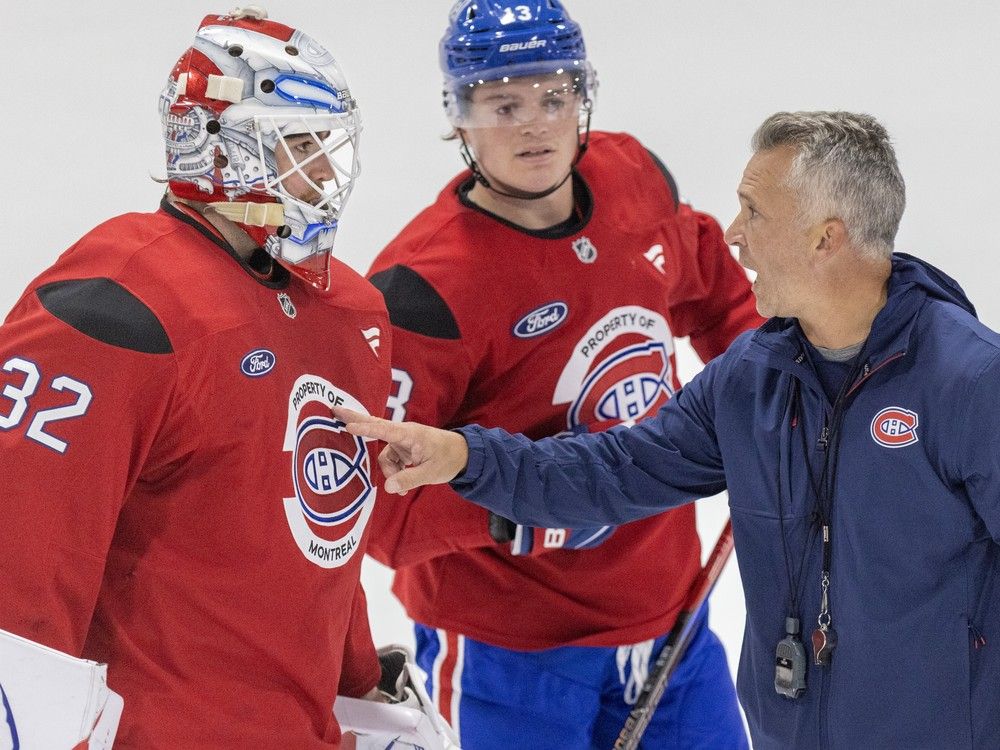 Promoting goalie Jacob Fowler isn't a 'desperation' move, Canadiens coach says