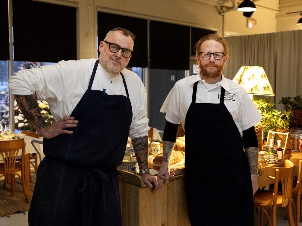 Superstar chefs David McMillan and Derek Dammann at their new restaurant in the West Island