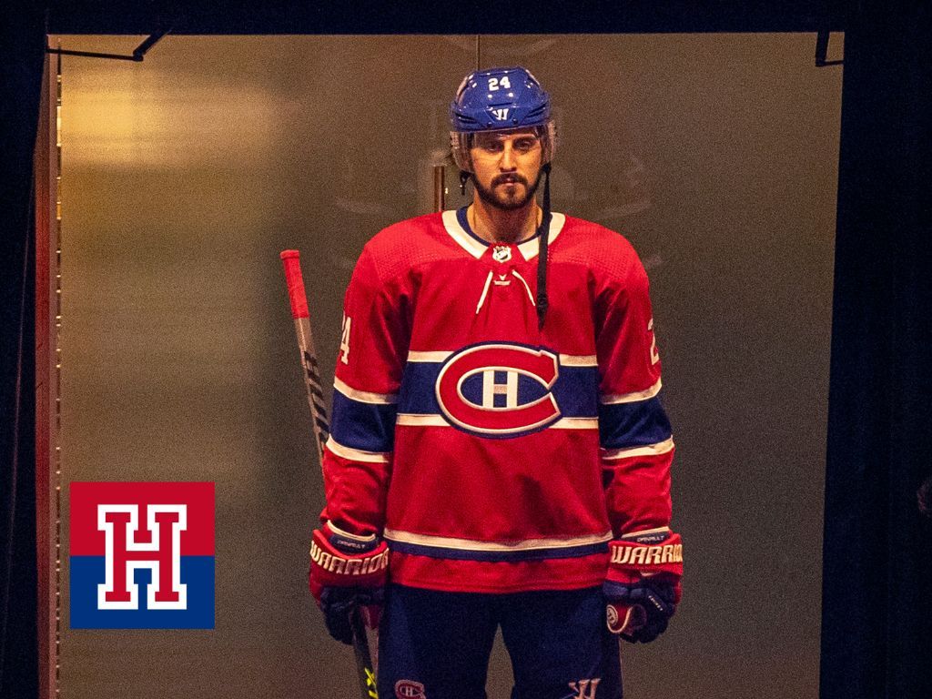 MONTREAL, QUE.: FEBRUARY 10, 2021 -- Montreal Canadiens Phillip Danault waits in a hallway outside the dressing room waiting to go onto the ice for National Hockey League game against the Toronto Maple Leafs in Montreal Wednesday February 10, 2021. (John Mahoney / MONTREAL GAZETTE) ORG XMIT: 65740 - 0914