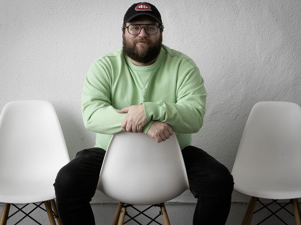 Éric K. Boulianne, director and star of the new Quebec film Folichonneries, is seen on Tuesday, Jan. 27, 2026.