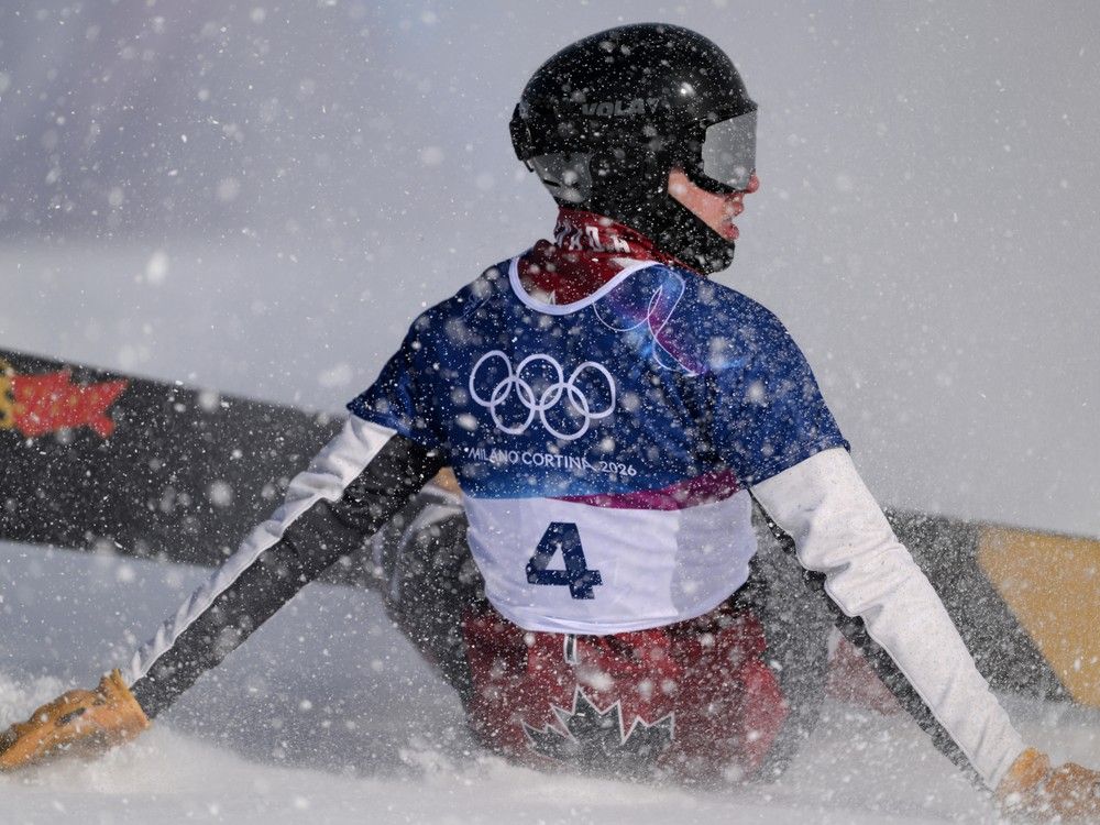 Quebec snowboarder Arnaud Gaudet misses Olympic semifinal by three-hundredths of a second