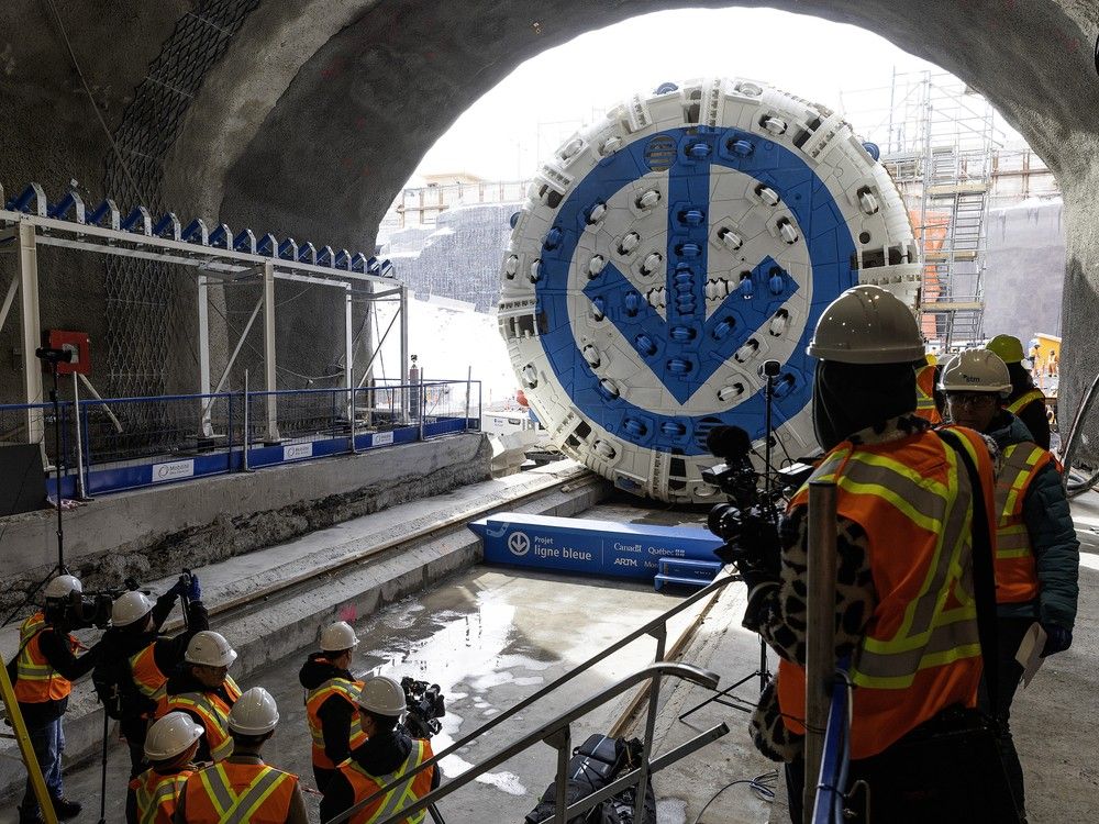 One of a kind: STM unveils unique tunnel-boring machine for métro's Blue Line