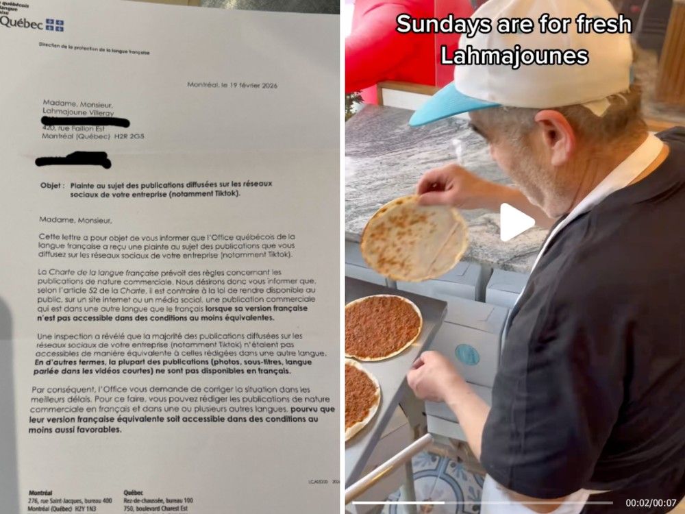 A Montreal bakery is in the OQLF's crosshairs for its English TikToks