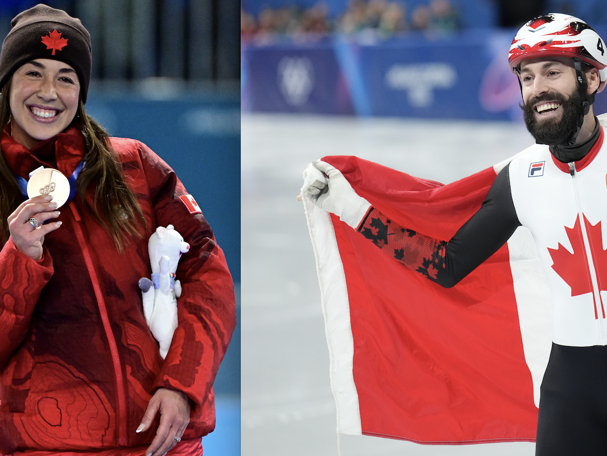 A Winter Olympic first: Two Quebecers named as Canada's flag-bearers for closing ceremony