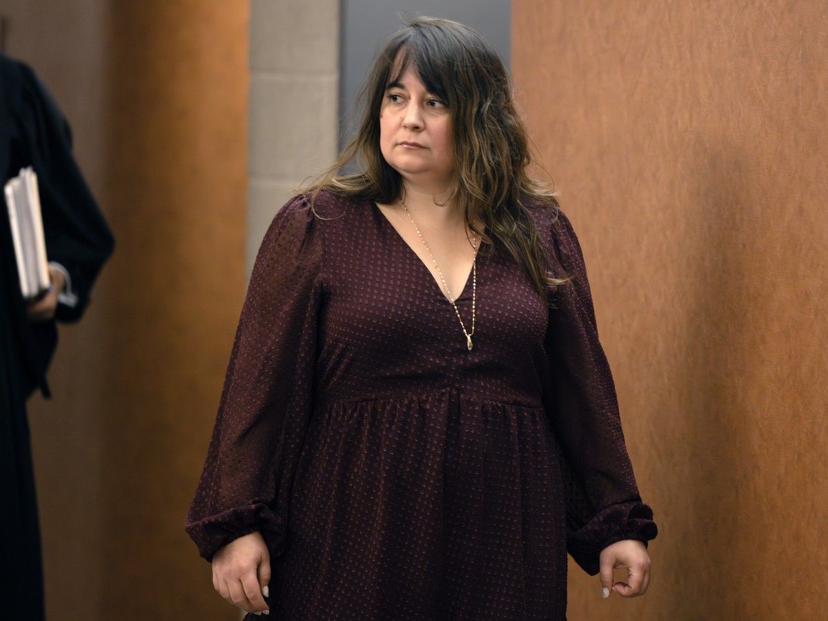  Paméla Groleau is seen at the Montreal courthouse on Wednesday, March 4, 2026.