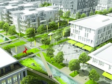 An artist's rendering of the proposed Cap Nature Pierrefonds Ouest development project. Photo courtesy of Cohn & Wolfe.