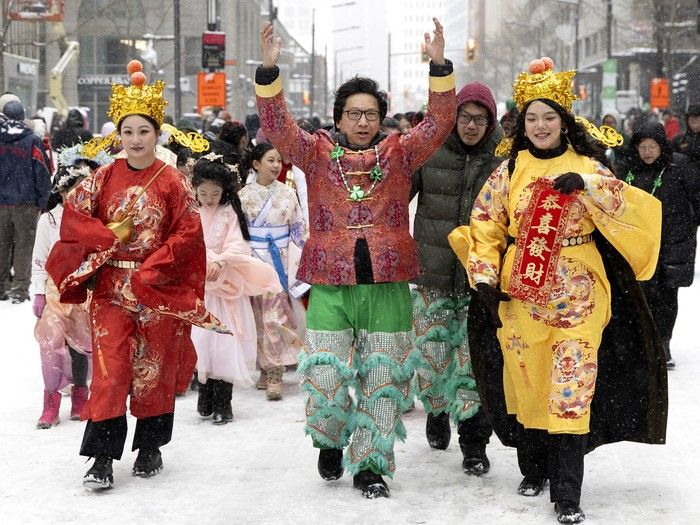 Members of Montreal’s Chinese community take part in the St. Patrick’s Parade on Sunday, March 22, 2026. Members of Montreal’s Chinese community take part in the St. Patrick’s Parade on Sunday, March 22, 2026.
