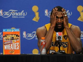 Ron Artest would really like it if you could kindly stop what you are doing and acknowledge him and his Wheaties box.