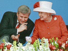 Stephen Harper and Queen Elizabeth