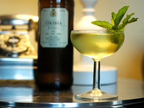 A Nome cocktail combines sherry, gin and Chartreuse into something far more potent and less dainty than it looks. Adam McDowell / National Post