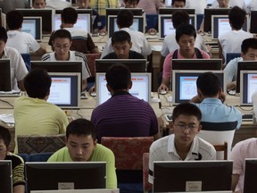 A study done in China says Internet addicts are more likely to be depressed.