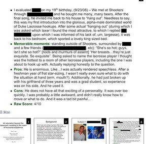 duke sex thesis powerpoint A page from Karen Owen's sex