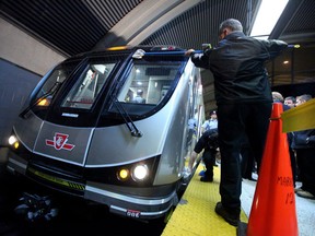The first sets of the TTC's new fleet of Toronto Rocket subway trains won't go into service until sometime in early 2011, even though the Commission said it was on track to have the new trains start entering service in December.