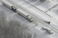 Police say traffic on some eastbound lanes of Highway 402 is now moving after a massive snowstorm trapped more than 300 vehicles for two days.