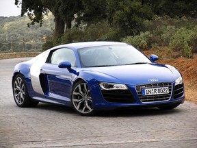 If you recently vandalized an Audi R8, chances are it was Kris Versteeg's. (It's not this one, despite the colouring.)