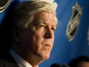 Toronto Maple Leafs general manager Brian Burke made just one minor move on the day of the NHL's trade deadline, sending forward John Mitchell to the New York Rangers for a seventh-round pick in the 2012 draft.