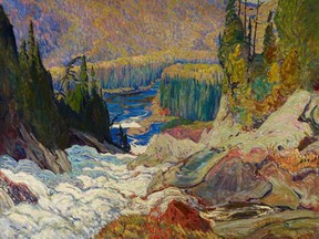 Three-time Juno-winner Alpha Yaya Diallo's pick Falls, Montreal River by J.E.H. MacDonald.