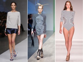 Left to right: designs by Joe Fresh, Denis Gagnon and Valerie Dumaine.