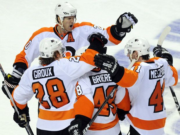 Danny Briere of Flyers Earning Name as Clutch Player - The New York Times