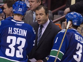 The Vancouver Canucks' Alain Vigneault was nominated for his second Jack Adams Award as the NHL's top coach on Friday.