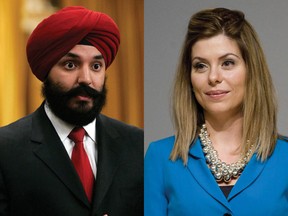 Liberal MP Navdeep Bains, left, is facing a challenge from popular Mississauga councillor Eve Adams