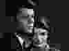 Former U.S. president John F. Kennedy and Jackie Kennedy