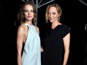 Who was at the party? Oh, just Natalia Vodianova, left, and Uma Thurman. No biggie.