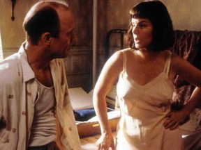 Ed Harris as Jackson Pollock and Marcia Gay Harden as Lee Krasner in Pollock.